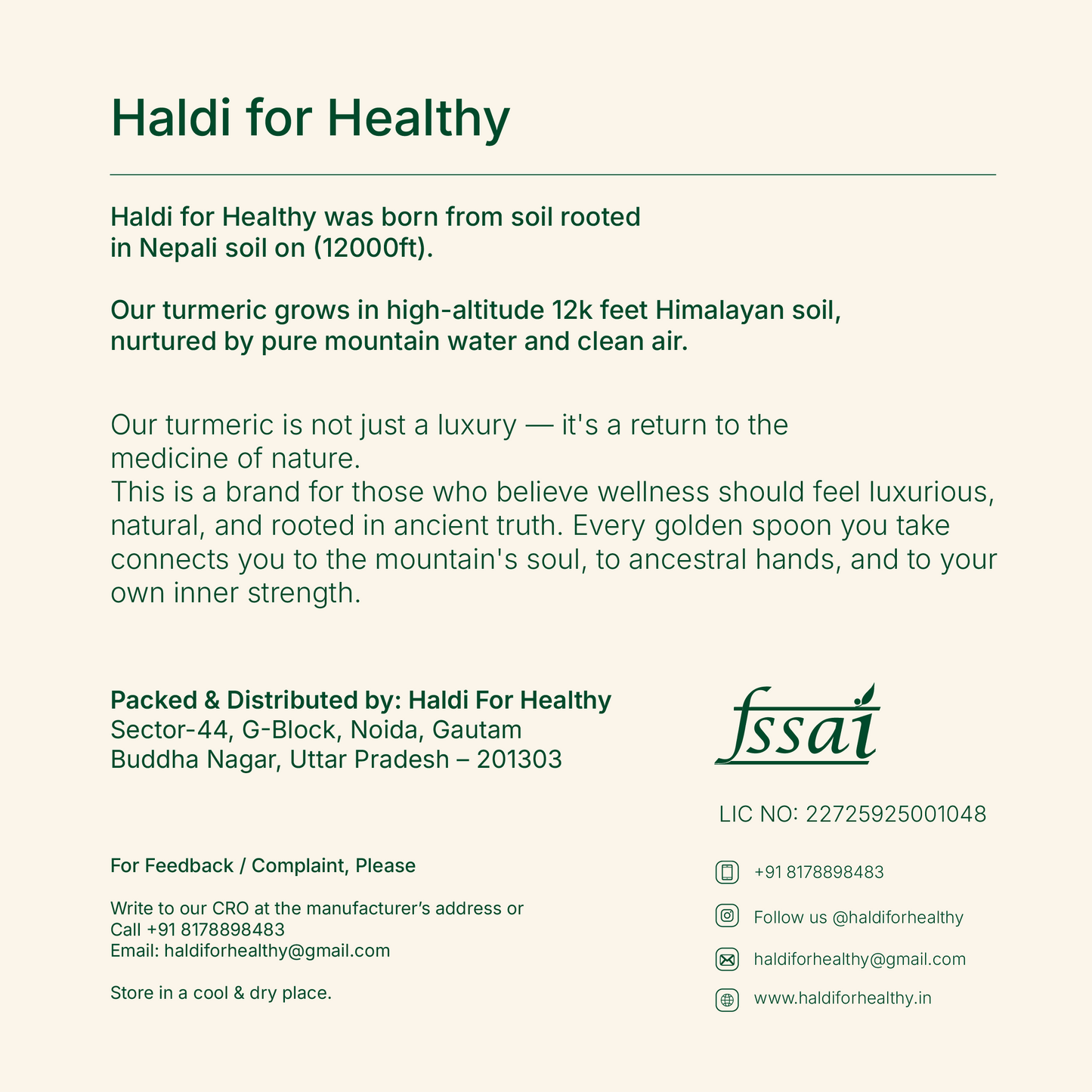 Premium Turmeric Powder - High Curcumin (9–12%)